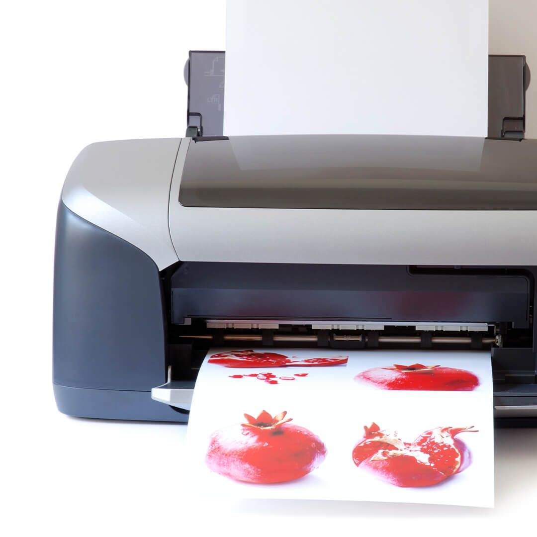 printer printing red photos