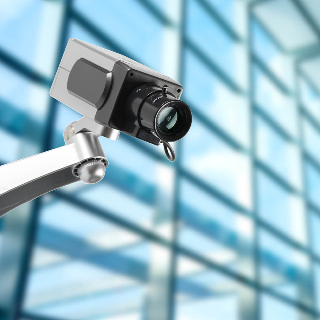 a security camera at an airport